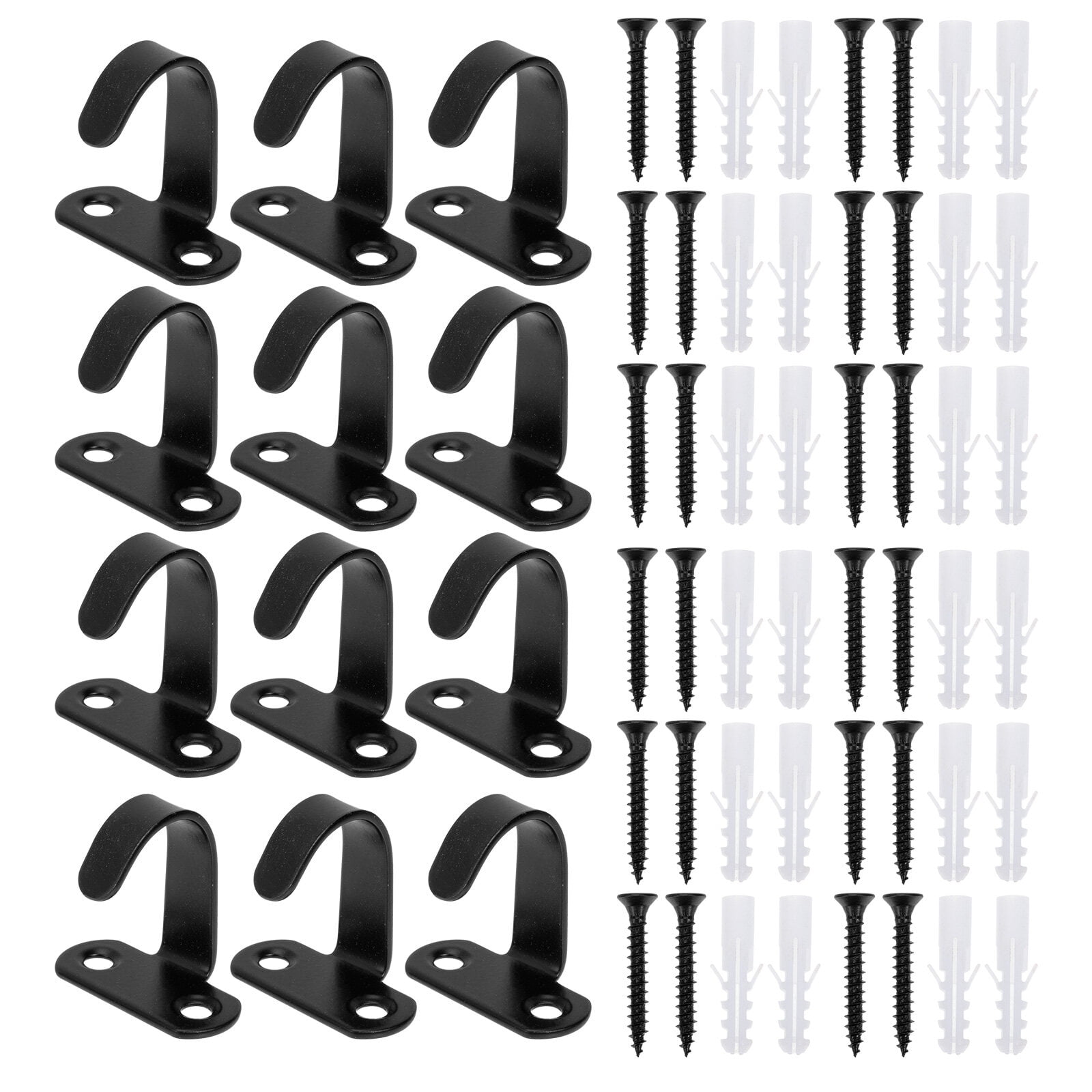 Ceiling Hook Flower Pot Bracket Black Ornament Hooks Stainless Steel