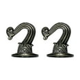 thumbnail image 1 of Ceiling Hooks | Aetherz Hanging Plants, Hanging Lights Metal Small Hooks, Bird Feeders Wall Mount,Hanging Flower Pot Wind Chimes Indoor & Outdoor Heavy Duty Garden Hanger - 1 Pair(2 Pcs) - Copper, 1 of 7