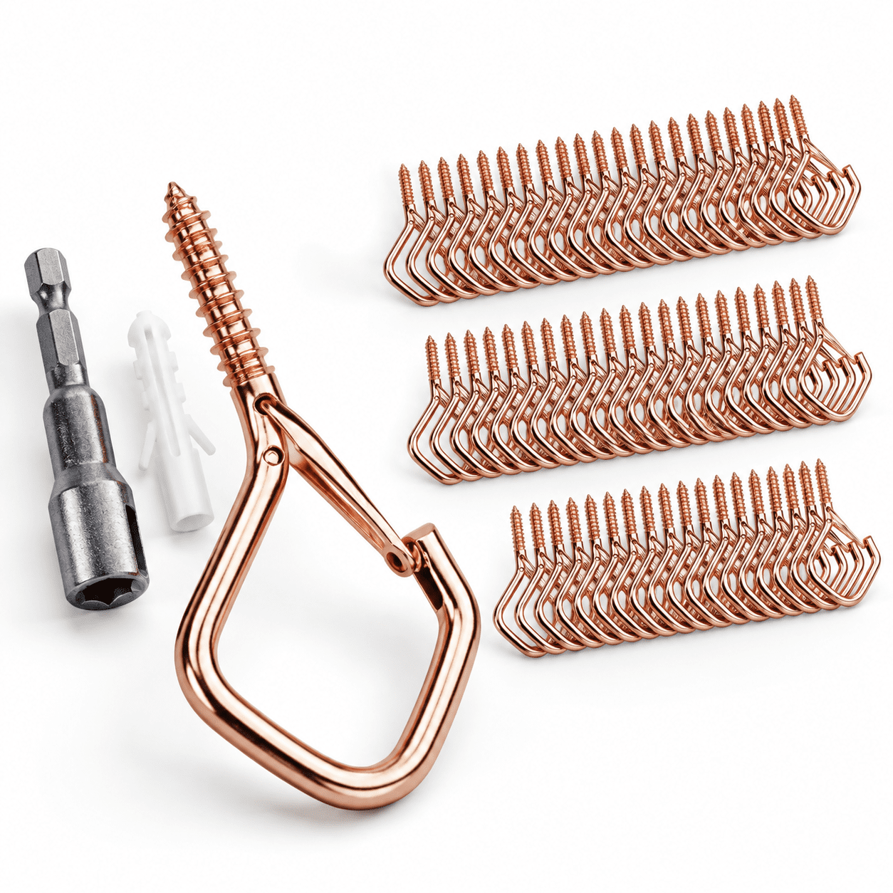Ceiling Hooks For Hanging 62 Screw Rose - Walmart.com