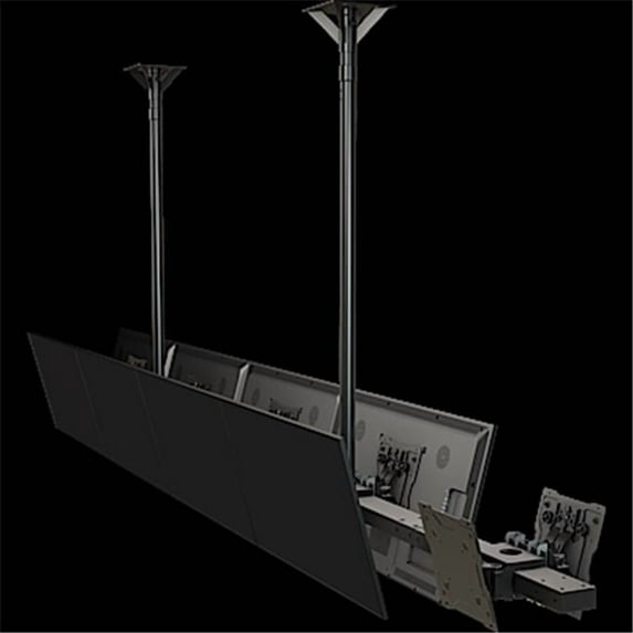 Ceiling Installation Kit with Telescoping Adjustable for 10 - 32 in. Screens - White - 32 - 65in.