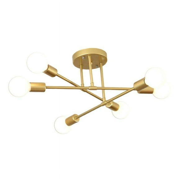 Ceiling Lamp 6-Light Semi Flush Mount Ceiling Light Modern Ceiling Light Pendant Lighting for