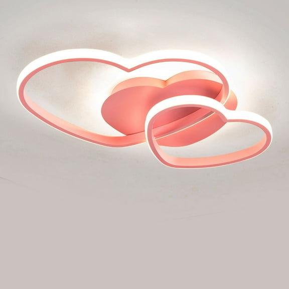 Ceiling Lamp LED Ceiling Light Heart Shaped Design Acrylic Ceiling Lamp Remote Control Ceiling LED Light Bedroom Modern Adjustable Lighting
