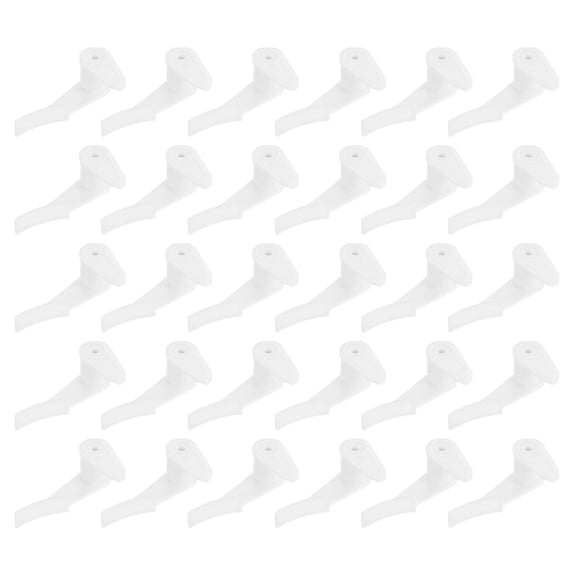 Ceiling Lamp Shade Clips, 30 Pack White Plastic Mounting Brackets for LED Light Fixtures