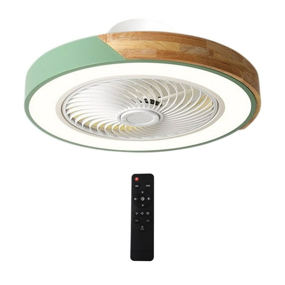 Ceiling Ligh,Flush Mount Ceiling Light,Solid Wood Ceiling Chandelier Fan Light Wind Speed Intelligent Remote Control Multispeed Wind Speed 3 Colors Lighting For Bedroom Living Room Dining Room