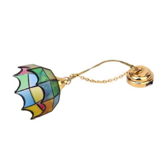 Ceiling Light 1:12 Decor Miniatures Lamp Chandelier Mini LED Ceiling Light for Dolls House Decors