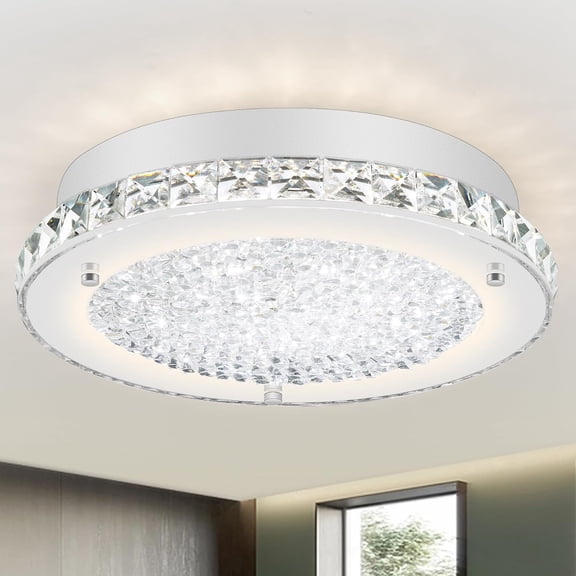 Ceiling Light 11"   Bathroom Ceiling Light Fixtures Semi Flush Mount for Kitchen, Entryway, Foyer, , Bathroom, Laundry Room, Cloakroom, Hallway 4000K (Dimmable)
