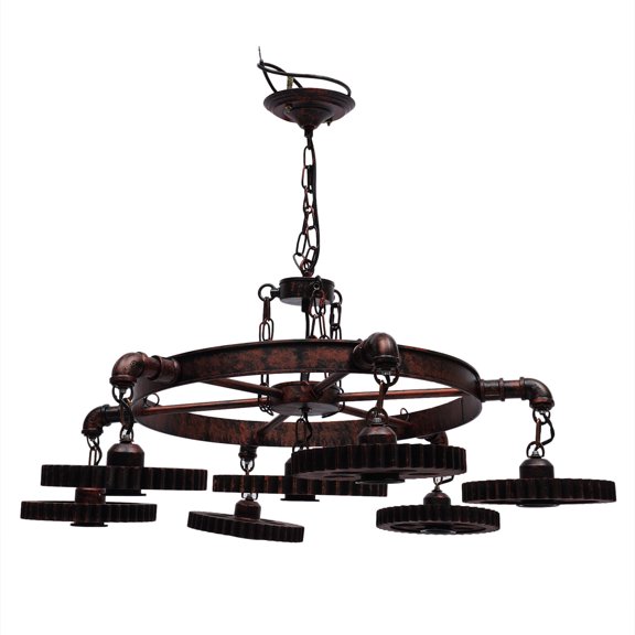 Ceiling Light, 7-Light Pendant Lights, Height-Adjustable Suspension Ceiling Light Fixture for Residential and Commercial Lighting, Living Rooms, Bedrooms (Not Included Bulb)