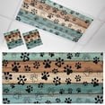 thumbnail image 1 of Ceiling Light Cover for Classroom, Black Dog Paw Print Magnetic Fluorescent Light Covers Filter for School,Office, 2X4&nbsp; FT, Pack of 2, Rustic Turquise Brown Farmhouse Wood, 1 of 8