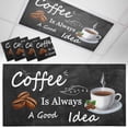 thumbnail image 1 of Ceiling Light Cover for Classroom, White Coffee Quotes Magnetic Fluorescent Light Covers Filter for School,Office, 2X4&nbsp; FT, Pack of 4, Coffee Cup Beans Lettering, 1 of 8