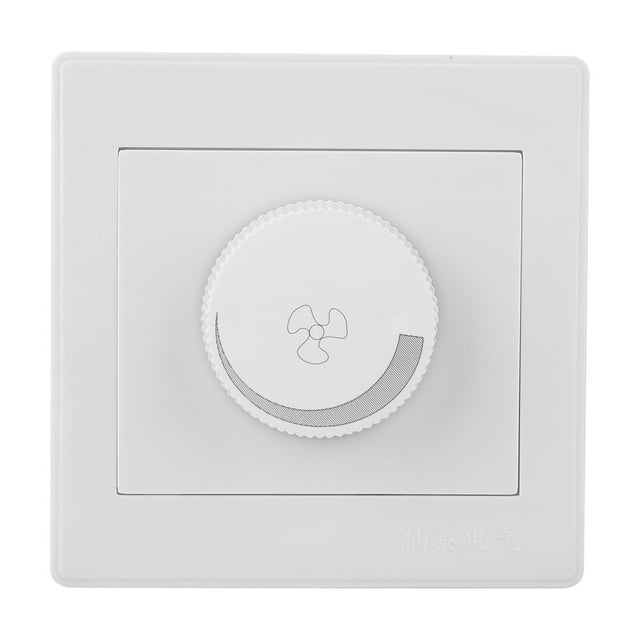 Ceiling Light Fan Speed Control Switch White Wall Panel Knob AC250V