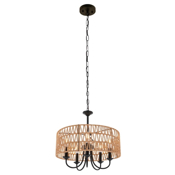 Ceiling Light Fixture 5-Light Pendant Chandelier Chandeliers for Dining Room
