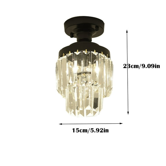 Ceiling Light,Flush Mount Ceiling Light,Chandelier Crystal Ceiling Light Semi Mount Ceiling Lighting Fixture Modern Crystal Ceiling Lamp for Kitchen Bedroom Bathroom Entryway Hallway