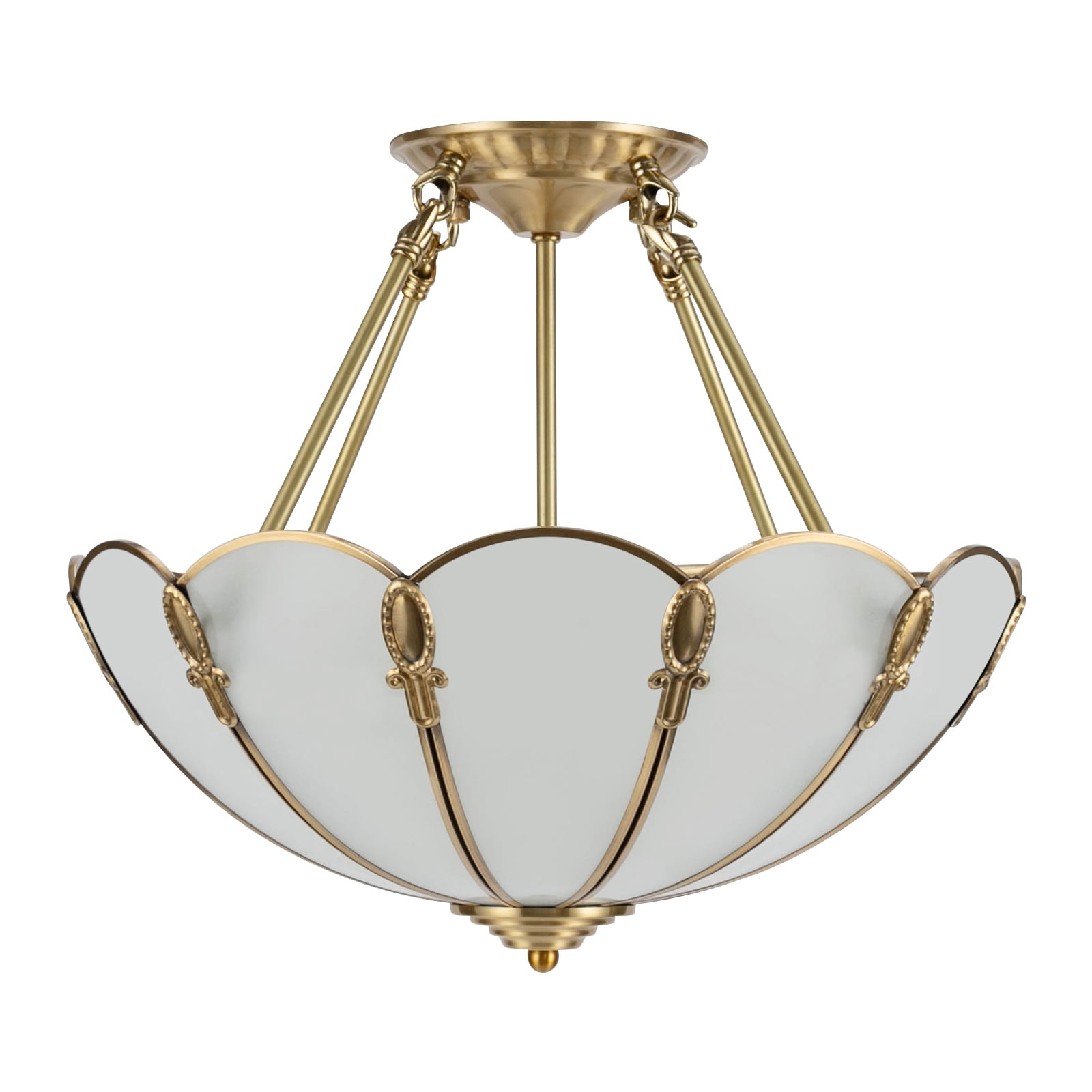 Ceiling Light, Glass Ceiling Light, Vintage Ceiling Light for Bedrooms, Living Rooms, Dining Rooms, Study Rooms (Not Included Bulb)