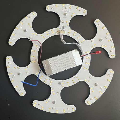 Ceiling Light Kit 36W 7 Color Change LED Panel Lights Smart Led Driver ...