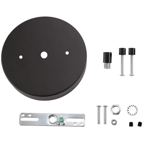 Ceiling Lighting Canopy Kit Pendant Light Plate Cover with All Mounting Hardware for Chandelier or Pendant Light Black