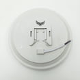 thumbnail image 1 of Ceiling Lighting Integrated LED Flush Mount Ceiling Light, Chrome Finish, Frosted Shade, 1 of 5
