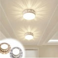thumbnail image 1 of Ceiling Lights under $5! CQCYD Flush Mount Fixture Crystal Chandelier for Bedroom Corridor Porch Entrance, Warm White Dimmable LED Modern Lighting Fixture, 1 of 7