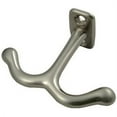 thumbnail image 1 of Ceiling/Locker Hook, 3-1/8" Wide, 2-1/8" Projection, Satin Nickel by Stone Harbor Hardware, 1 of 4