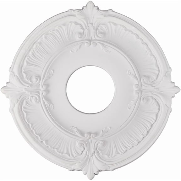 Ceiling Medallion Decorative Ceiling Light Cover Plate Molded White Round Ring Chandelier Base PU Fan Light Fixtures