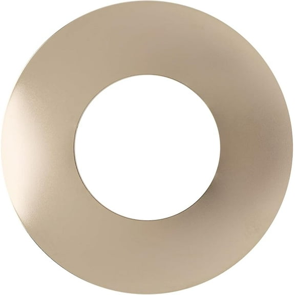 Ceiling Medallion for Recessed Can Light – Home Improvement Decorative Steel Flat Goof Ring & Cover Plate for 5" & 6" Cans, Small Ceiling Medallion for Chandeliers, Polished Nickel