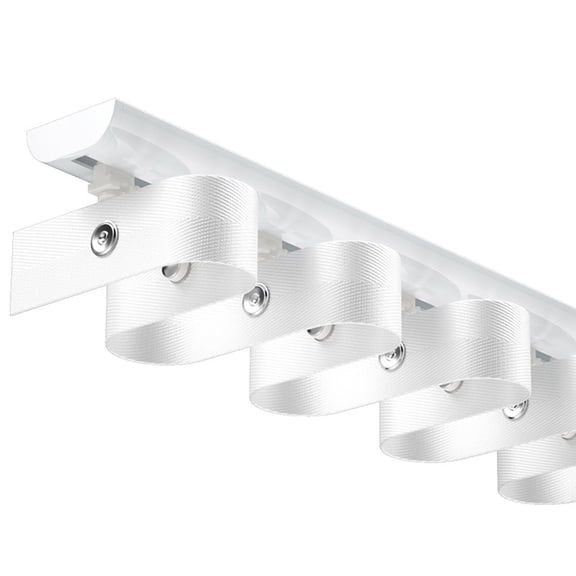 Ceiling Mount Curtain Track Set, S-shape Water Wave Ceiling or Wall Mounting Room Divider Curtain Track for Living Room Bedroom Room Divider