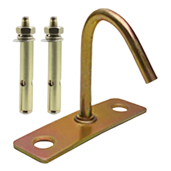 Ceiling Mount Iron Hook Square With 2PCS Expansion Screws, Meiiso Galvanized Steel, Heavy Duty Hanger for Ceiling Fan Mount, Light Fixture Hanger, Garage Storage Hook, Home Hardware