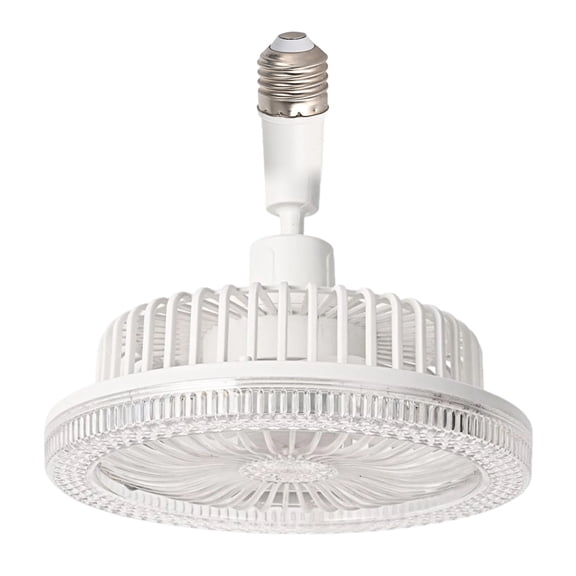 Ceiling Mounted Fan Light Remote Controlled E27 Converter Base Cooling Fan Light Energy Saving Quiet Motor Enduring