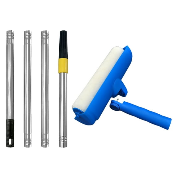 Ceiling Paint Roller With Adjustable Head Lightweight Durability PlasticSp1ashGuard For Indoor and Outdoor DIY Projects