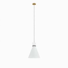 Ceiling Pendant Light Fixture, Gold White, Fabric, Kitchen Cafe Bistro Hospitality Restaurant, Modern Contemporary Boutique HB33921