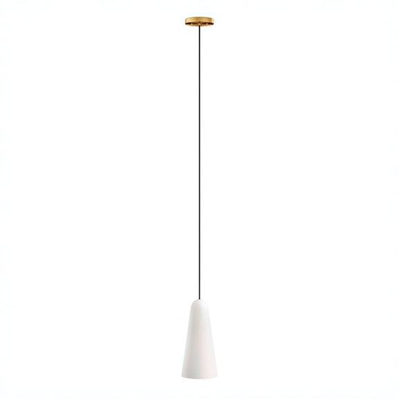 Ceiling Pendant Light Fixture, White Gold, Glass, Kitchen Cafe Bistro Hospitality Restaurant, Modern Contemporary HB33879