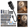 thumbnail image 1 of Ceiling Projector for Bedroom, Gooseneck Projector Light with USB Power, Adjustable Brightness Star Projector Night Light for Wall Ceiling Dorm Kids Room Gift, 1 of 6