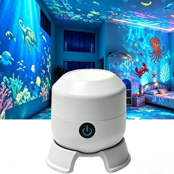 Ceiling Projector for Bedroom, Multi-Angle Dynamic Ocean Projection, USB Powered for Living Room, Party, Home Decor