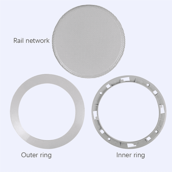 Ceiling Speaker Grille, 4-Inch Embedded Audio Speaker Grille(Silver)