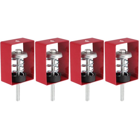 Ceiling Spring Vibration Isolator Hangers, 4 Pack 44lbs Mechanical Vibration Damping Mounts Anti Vibration for A/C Air Processor Bedroom Theater Studio,(XHS) Red