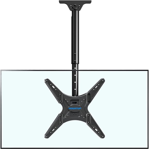 Ceiling TV Mount for Most 24''- 65'' TVs, Hanging 32 43 50 55 60 65 inch Screen, Full Motion Height Adjustable Bracket, Holds up to 99lbs, Max VESA 400x400mm, MU0039