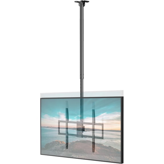 Ceiling TV Mount – Adjustable Hanging Ceiling TV Bracket Fits Max 100 inch LCD LED OLED 4K TVs,Pole Ceiling Mount Supports up to 176lbs, Max VESA 800x600mm,Black