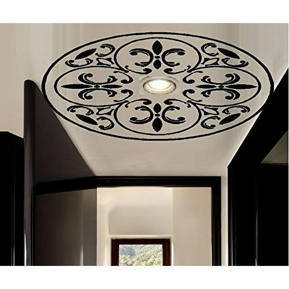 Ceiling Wall Decal #2 ~ Fan or Light Accent ~ WALL DECAL, 22" x 22"