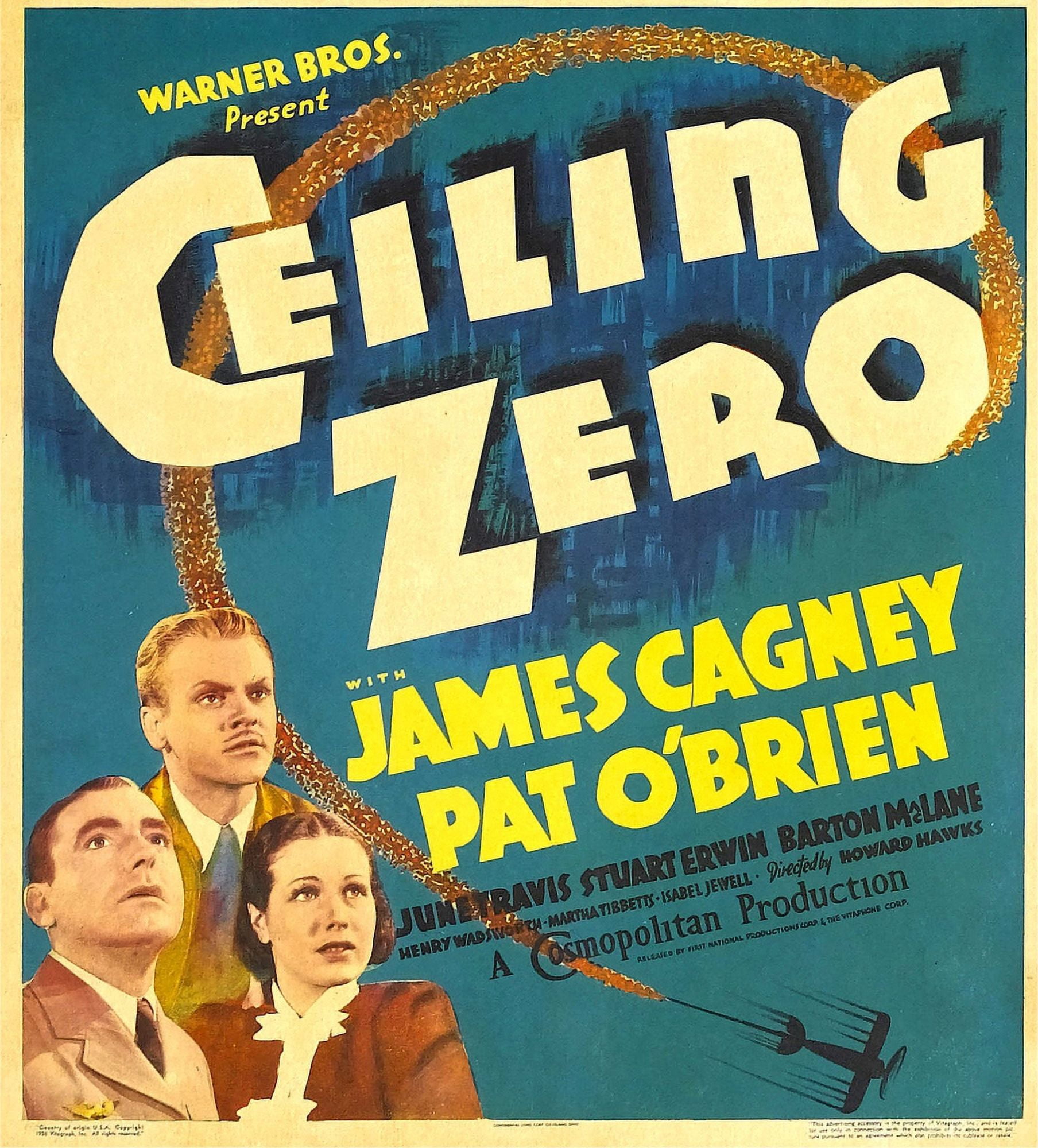 Ceiling Zero Canvas Art - (11 x 17)