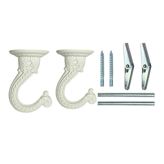 Ceiling and Wall Hooks Heavy Duty Designs Hangers Suitable for Plant and Chandeliers Rusts Resistant Finish Hooks