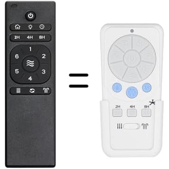 Ceiling fAN rEMOTE cONTROL rEPLACEMENT cOMPATIBLE WITH hARBOR bREEZE a25-tx025 a25-tx012 - dc mOTOR, 6-sPEED fAN cONTROL, lIGHT dIMMER, rEVERSE aIRFLOW, sLEEP tIMER, WITH wALL mOUNT hOLDER