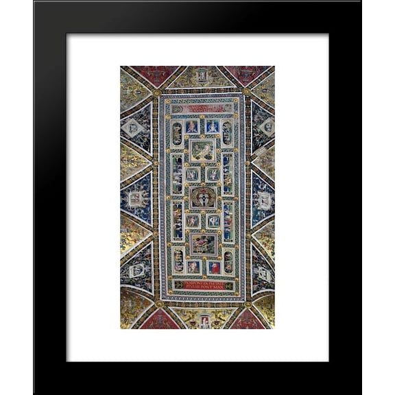 Ceiling of the Piccolomini Library in Siena Cathedral 20x24 Framed Art Print ...