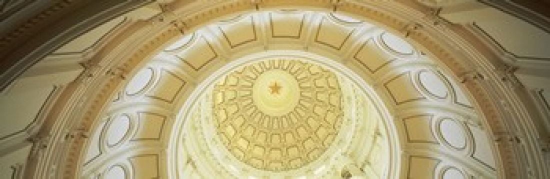 Ceiling of the dome of the Texas State Capitol building Austin Texas USA Canvas Art - Panoramic Images (36 x 12)
