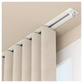 thumbnail image 1 of Ceiling rail curtains, recessed invisible curtain rail, with silent rollers, metal rail system for bedroom, privacy screen, dressing room, room divider, 1 of 7