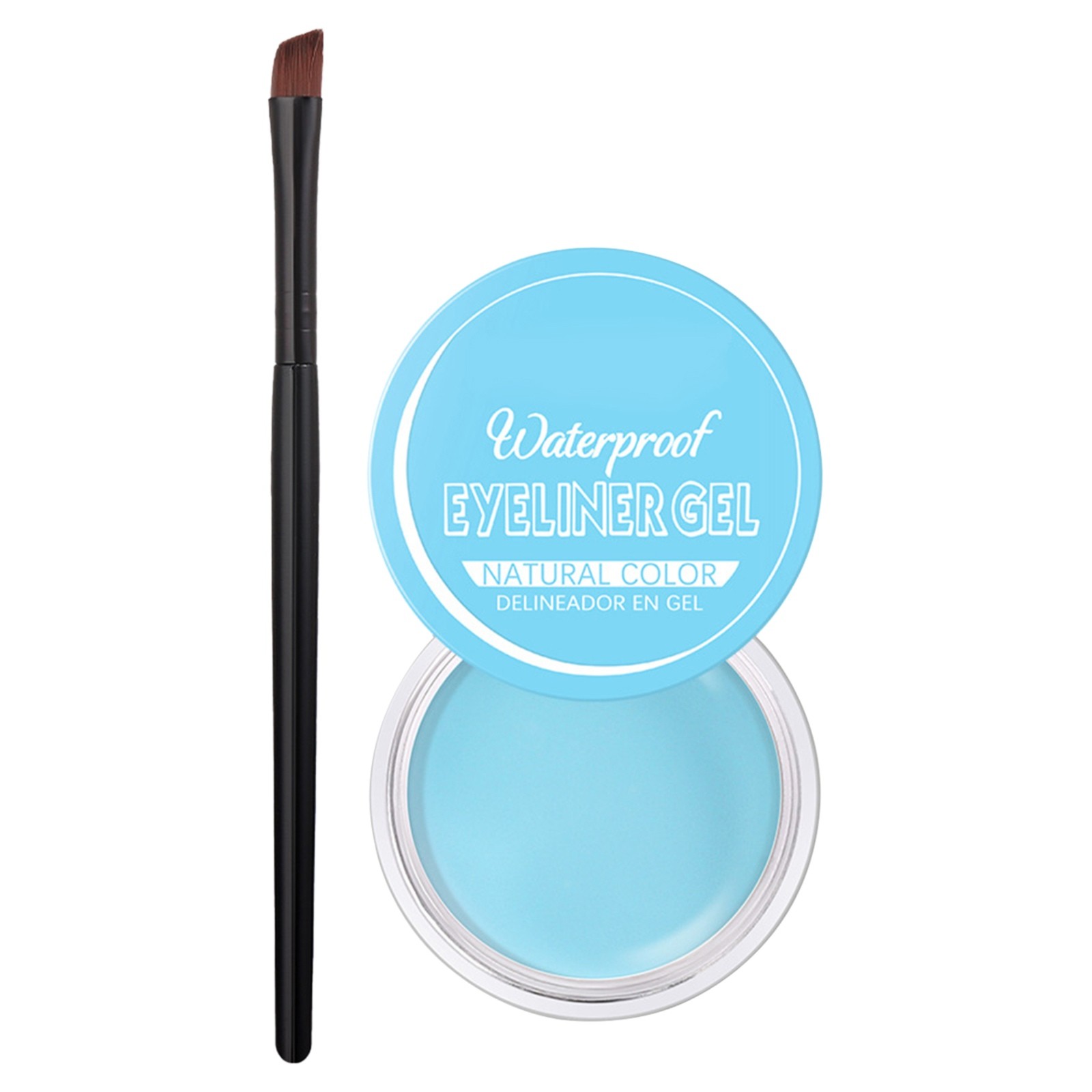 Ceimmol Canned Eyeliner Eyebrow With Brushes Kit Formula Quick Drying