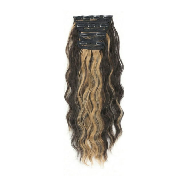 Ceimmol Long Curly Hair Wig With Water Ripple To Increase Hair Volume