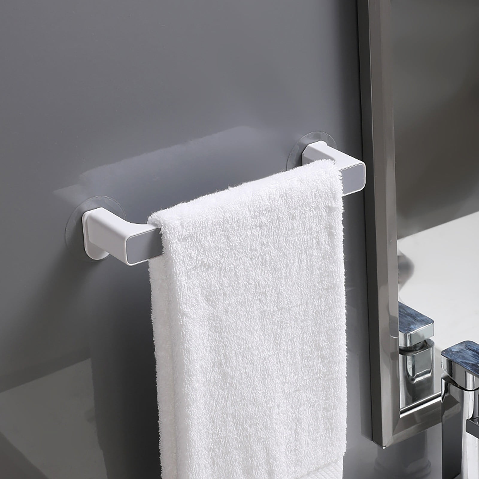 Ceimmol Non Perforated Towel Bath Towel Storage Rack Hanging Wall Type ...