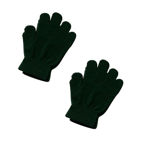 Ceimmol Stretchy Mittens Sports Knitted Gloves Unisex Magic Gloves Winter Full Finger Elastic Warm Mittens for Women Men 2PC