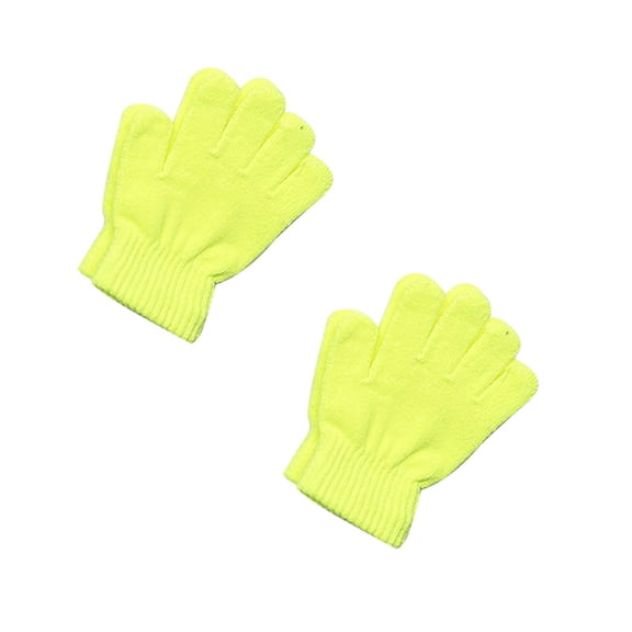 Ceimmol Stretchy Mittens Sports Knitted Gloves Unisex Magic Gloves Winter Full Finger Elastic Warm Mittens for Women Men 2PC