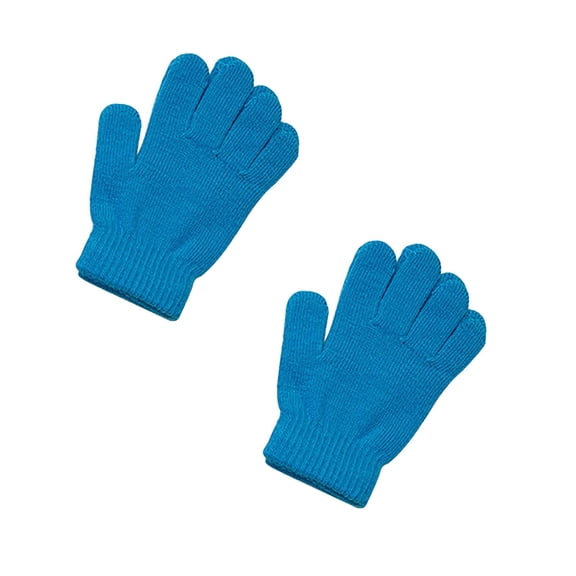 Ceimmol Stretchy Mittens Sports Knitted Gloves Unisex Magic Gloves Winter Full Finger Elastic Warm Mittens for Women Men 2PC