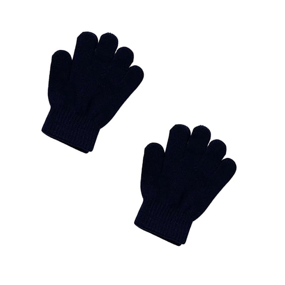 Ceimmol Stretchy Mittens Sports Knitted Gloves Unisex Magic Gloves Winter Full Finger Elastic Warm Mittens for Women Men 2PC